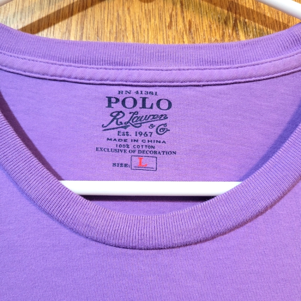 Polo Ralph Lauren T Shirt Purple Men’s  with pocket